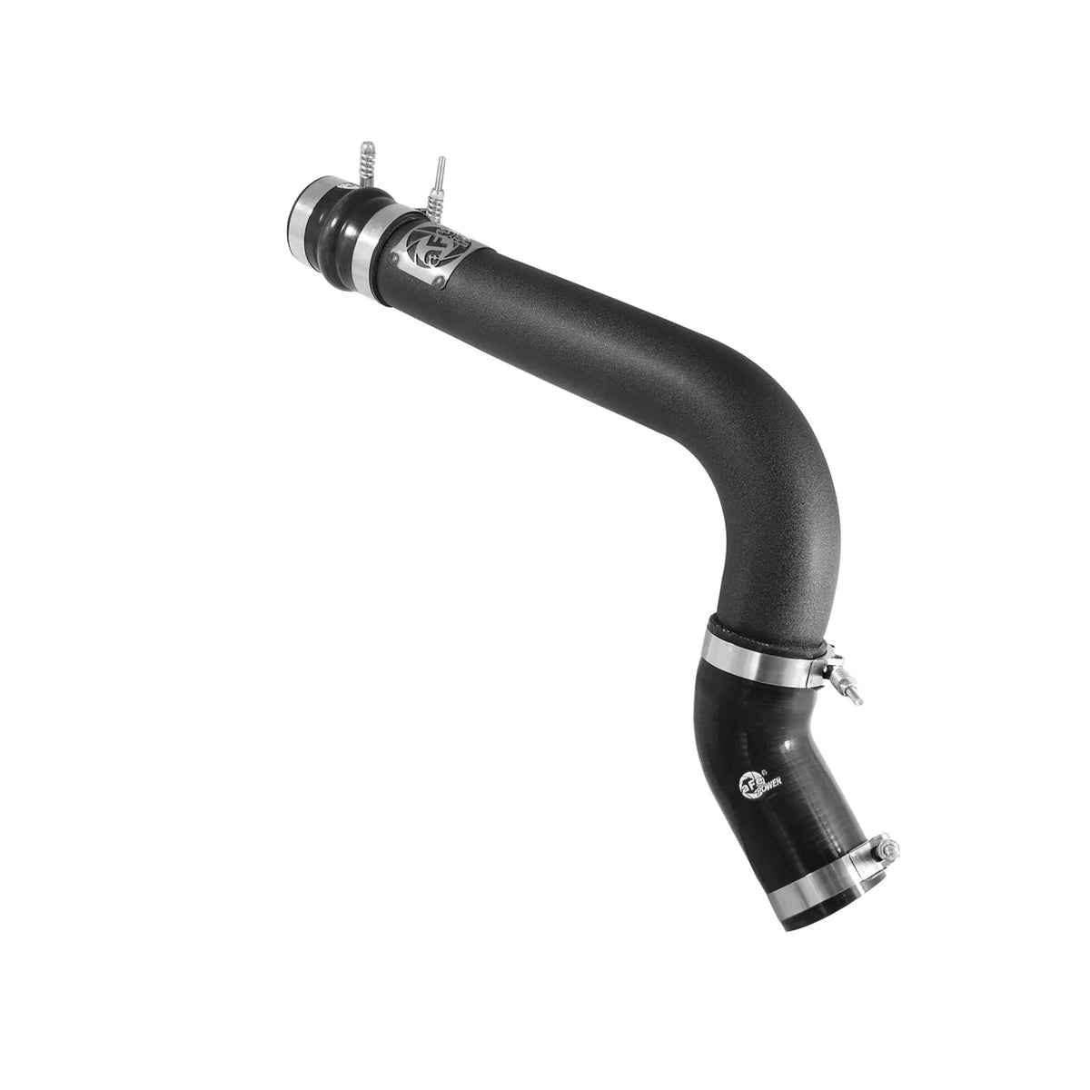 aFe BladeRunner 3in Black Intercooler Tube Hot Side w/ Couplings & Clamps 13-14 Dodge RAM 6.7L (td)