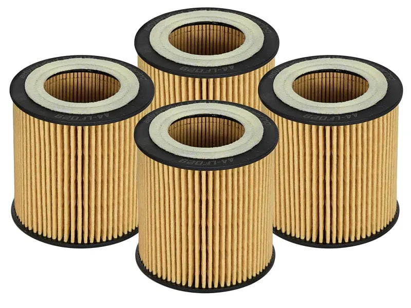 aFe Pro GUARD D2 Oil Filter 4 Pack | BMW Gas Cars L6-3.0T N54/55 (06-19) (44-LF029-MB)