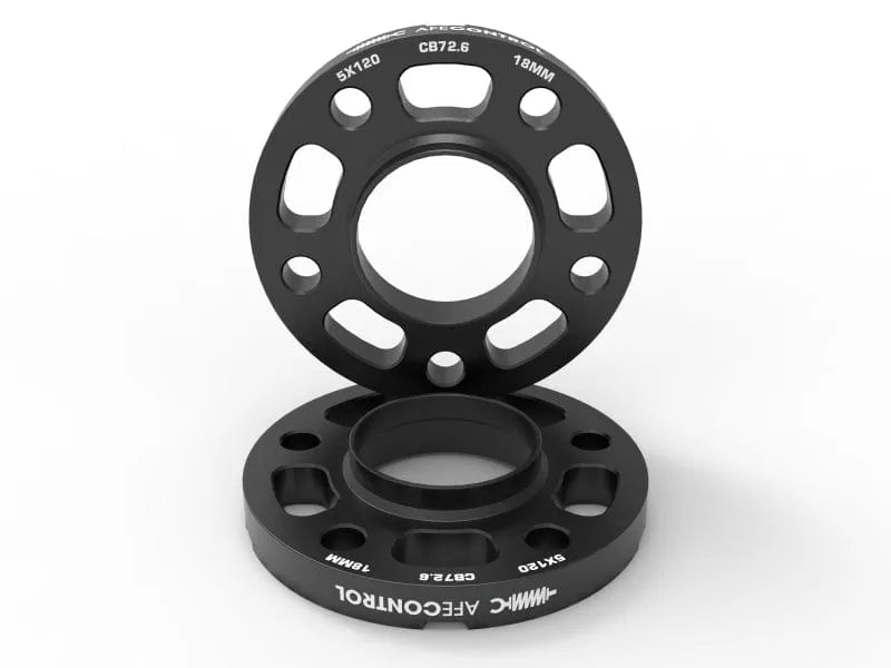 aFe CONTROL 18mm Billet Aluminum Wheel Spacers 5x120 CB72.6 | BMW (610-502003-B)