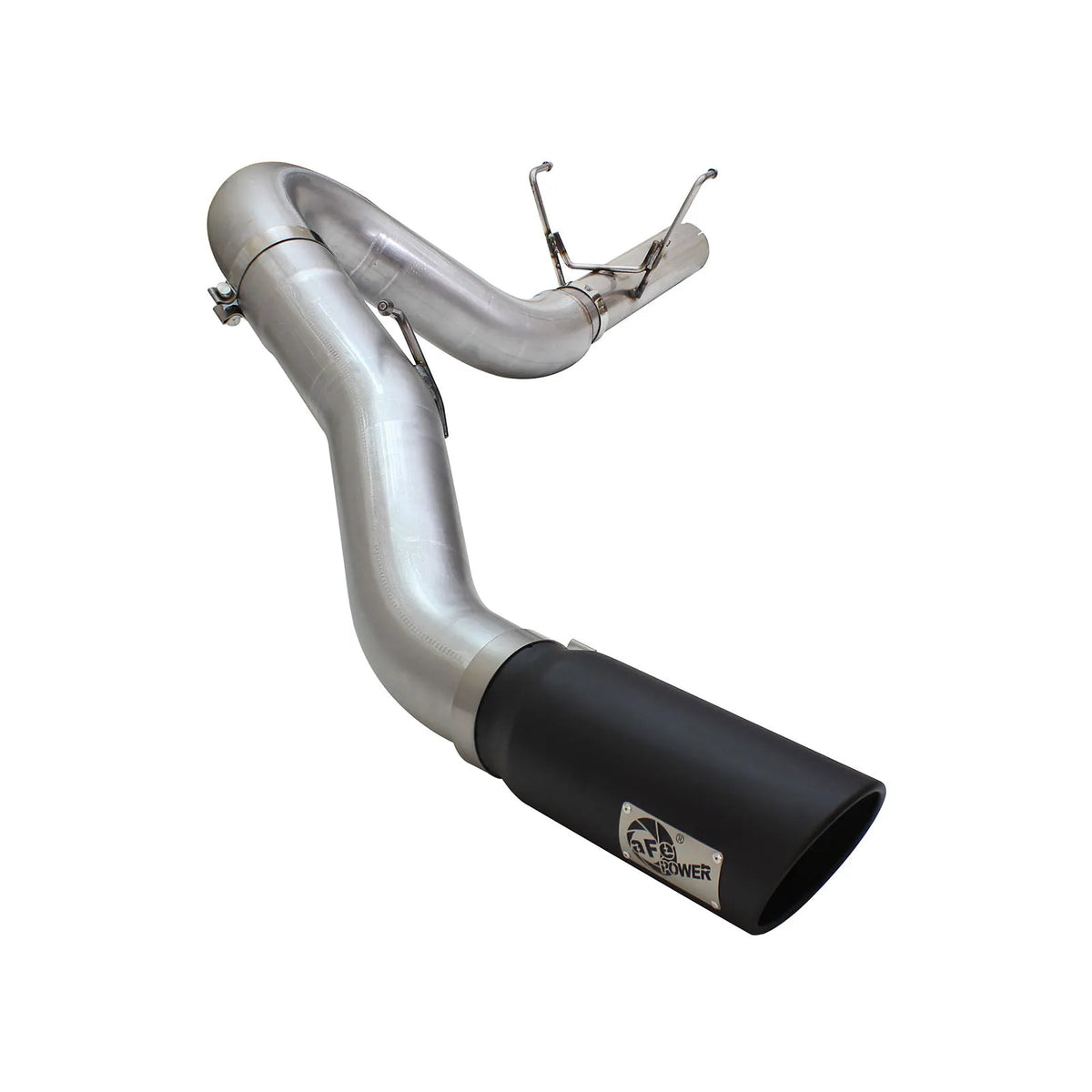 aFe MACH Force XP Exhaust Large Bore 5in DPF-Back SS 13-15 Dodge Trucks L6-6.7L (td) *Black Tip
