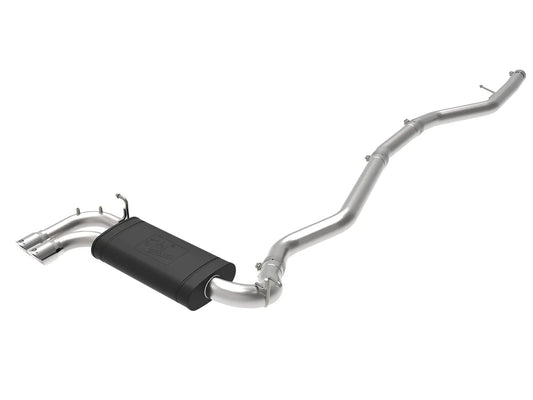 aFe 2-1/2in 304 Stainless Steel Cat-Back Exhaust w/ Polished Tips | BMW 228i (14-16) (49-36345-P)