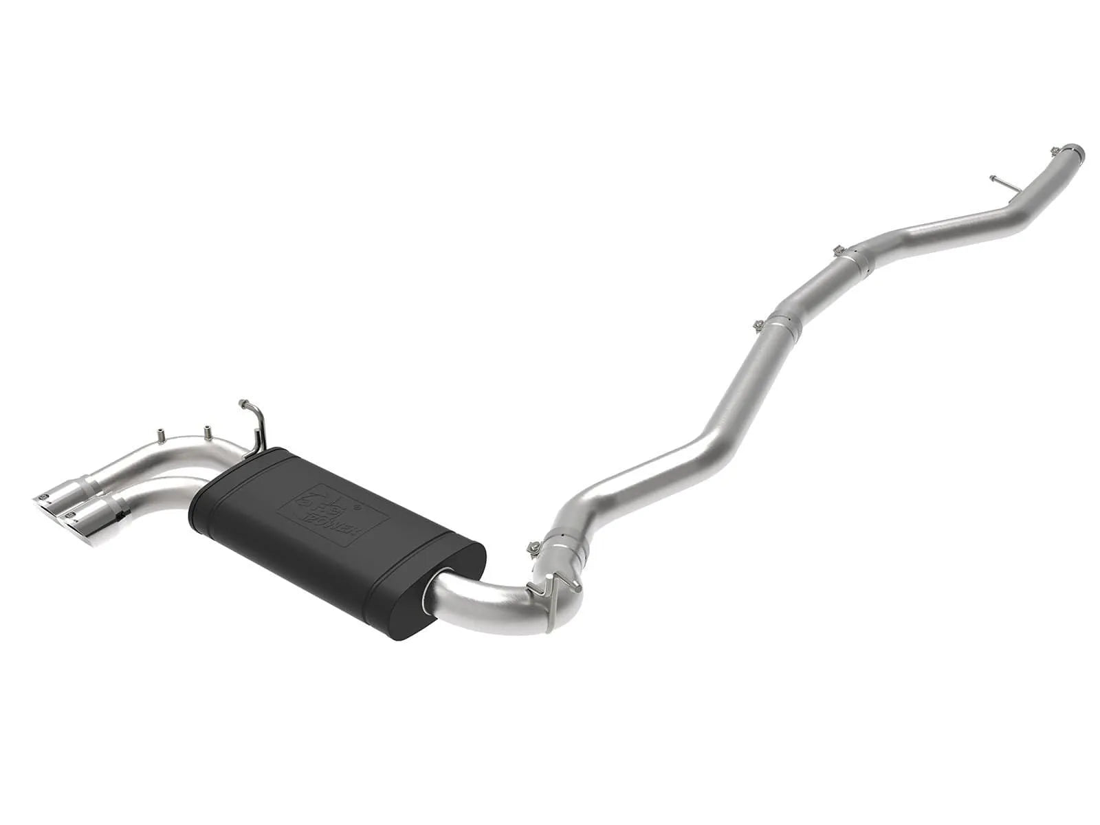 aFe 2-1/2in 304 Stainless Steel Cat-Back Exhaust w/ Polished Tips | BMW 228i (14-16) (49-36345-P)