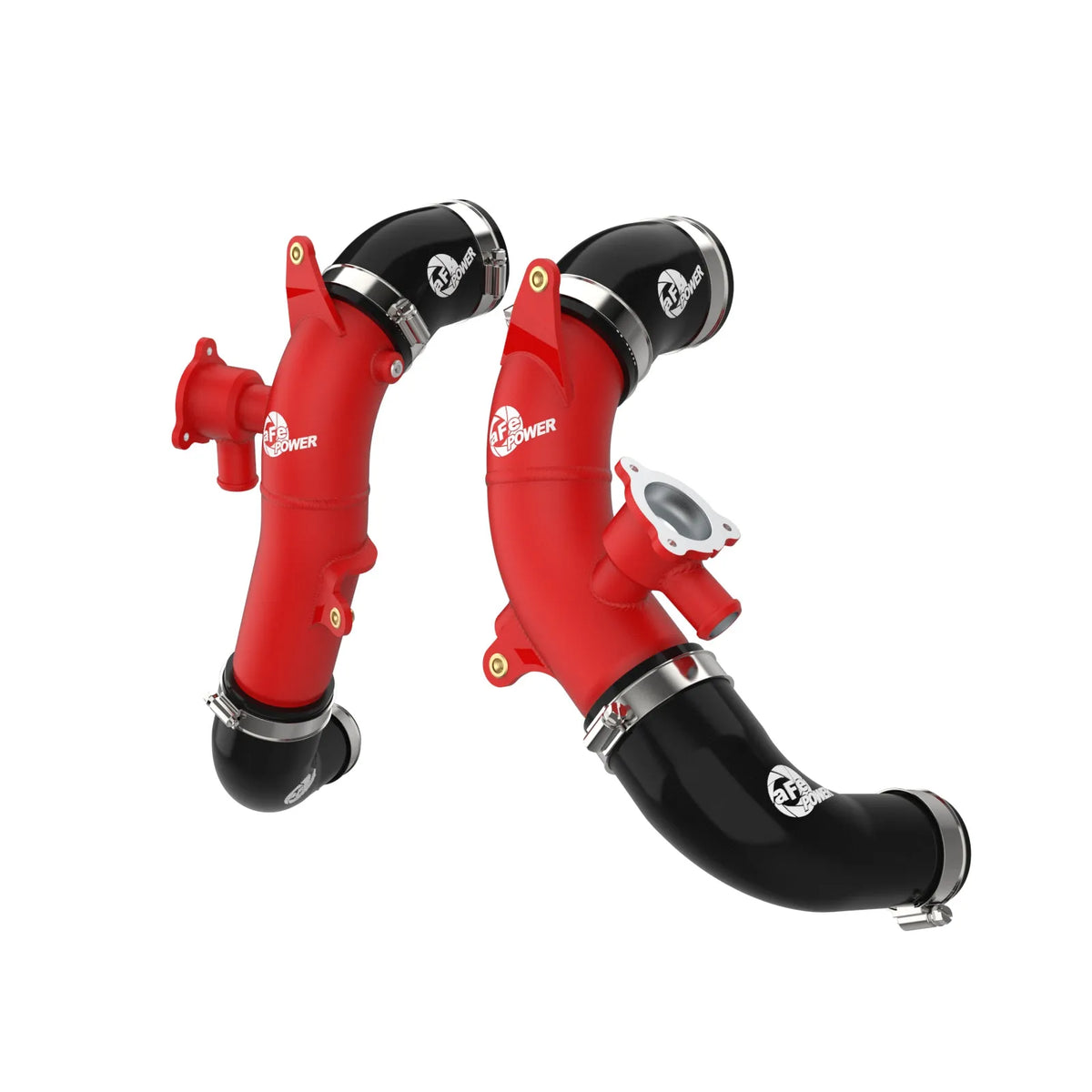 aFe 2022 Toyota Land Cruiser (J300) V6-3.5L (tt) BladeRunner 2.5in Aluminum Hot Charge Pipe - Red