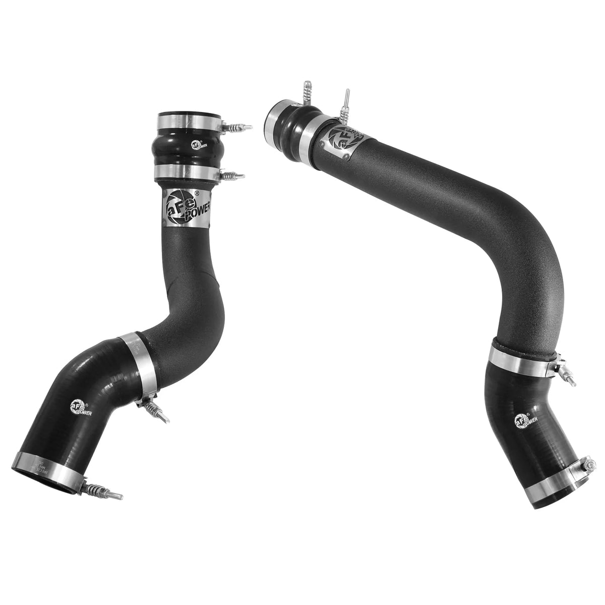 aFe BladeRunner 3in Black Intercooler Tubes Hot & Cold Side Kit for 13-14 Dodge RAM Diesel 6.7L (td)
