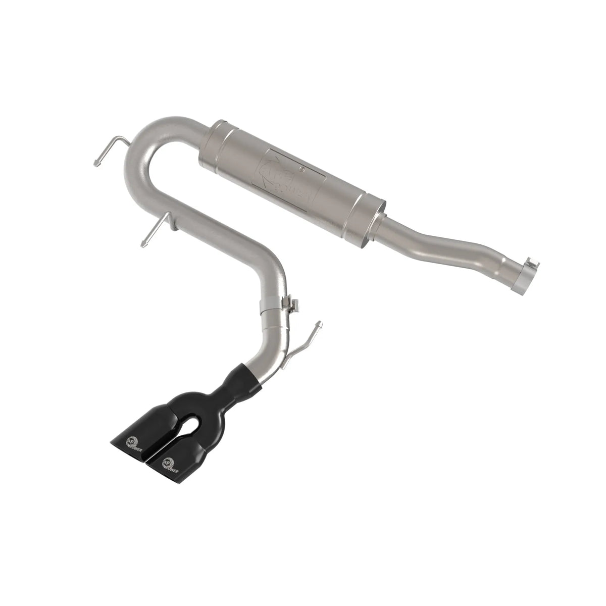 aFe Rebel Series 2-1/2in 304 Stainless Steel Cat-Back w/ Black Tip Ford Maverick 22-26 L4-2.5L FWD