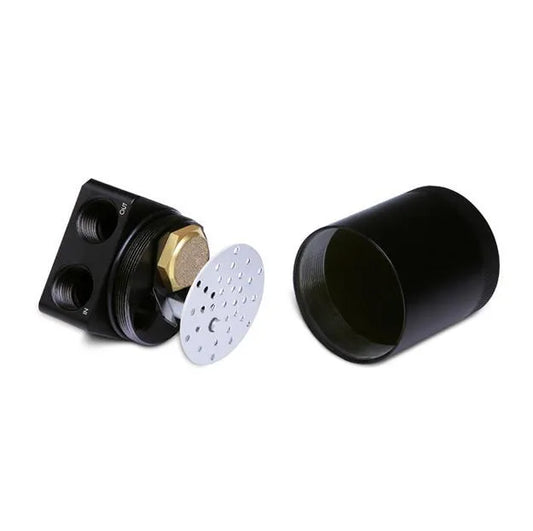 Mishimoto Compact 2-Port Baffled Oil Catch Can | BMW Multiple Fitments (MMBCC-N54-06CBE2)