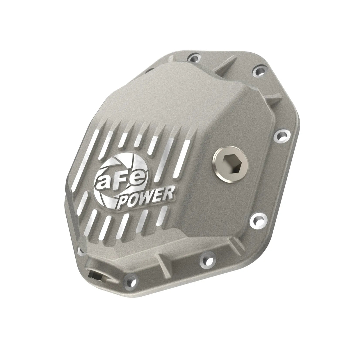 aFe 19-25 GM Trucks Front Diff Cover - Raw w/ Machined Fins