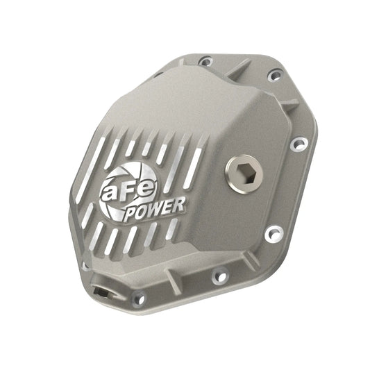 aFe 19-25 GM Trucks Front Diff Cover - Raw w/ Machined Fins