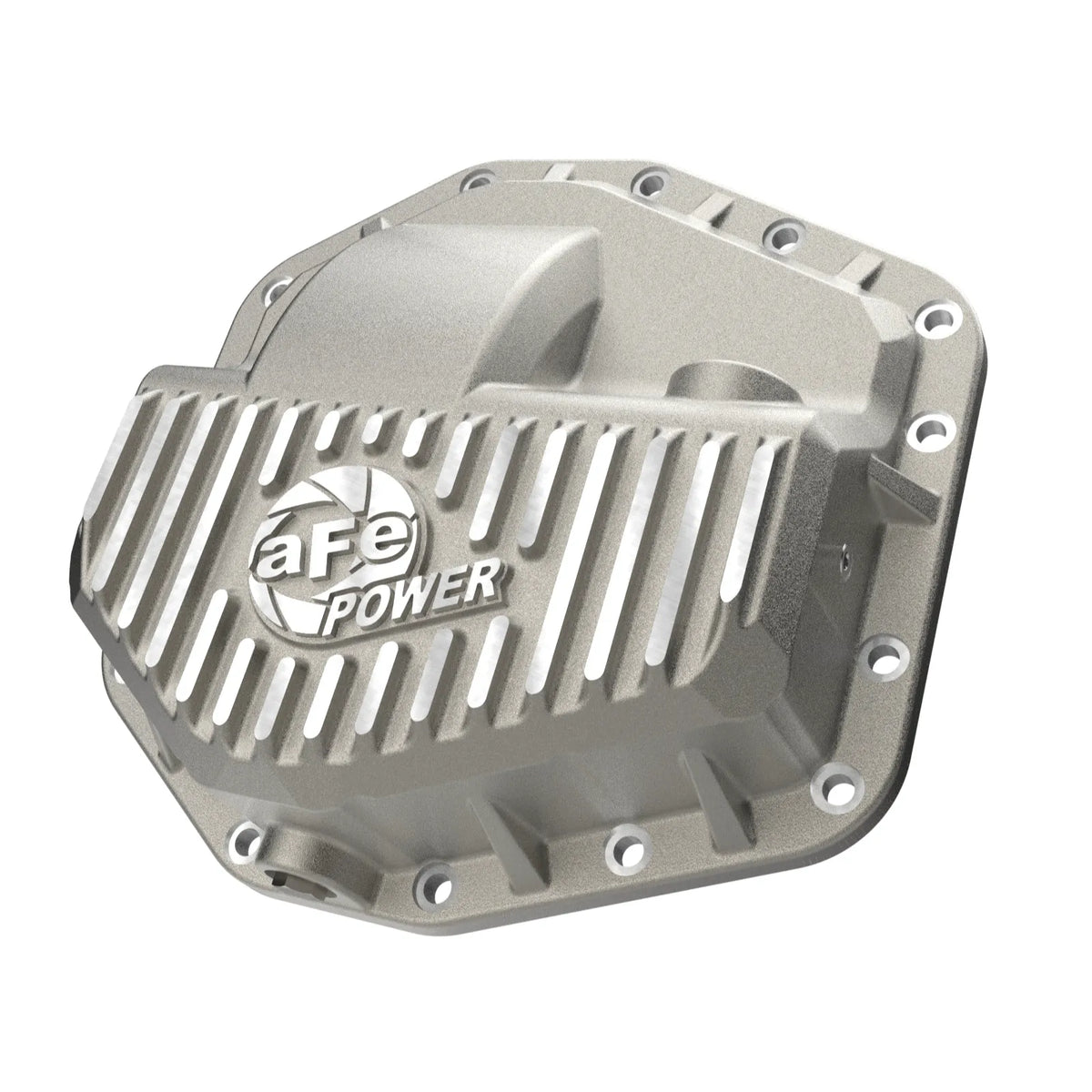 aFe POWER Street Series Front Diff Cover Raw w/ Machined Fins Ford F-250/350 23-26(Dana M235)