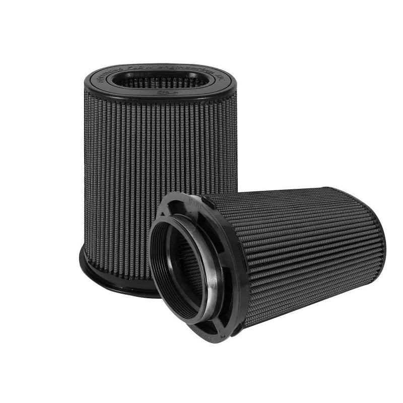 aFe Magnum FLOW Black Pro 5R Air Filter (Pair) (6x4)in F x (8-1/4x6-1/4in) B x (7-1/4x5in) Tx10in H