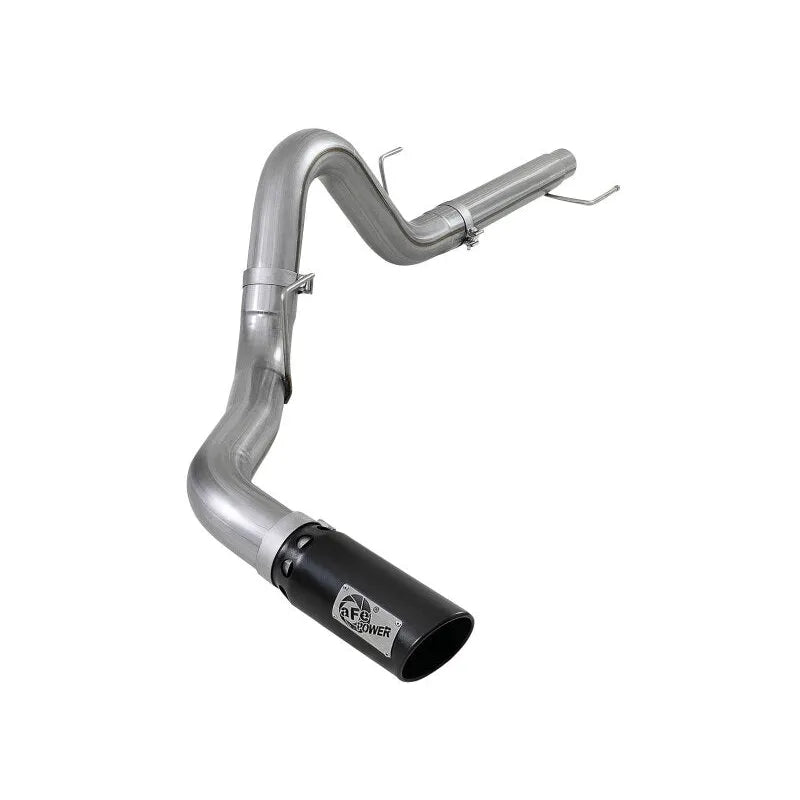 aFe Large Bore-HD 4in 409 SS DPF-Back Exh 18-19 Ford F-150 V6-3.0L (td) w/ Black Tip