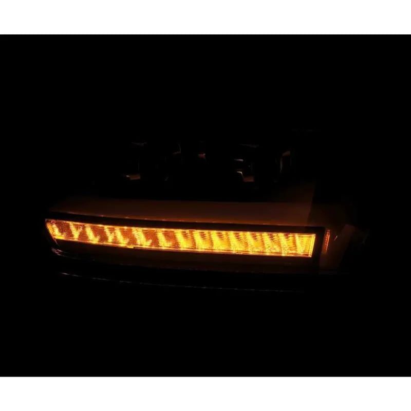 AlphaRex 19-20 Ram 1500HD PRO-Series Proj Headlight Plnk Style Blk w/Activ Light/Seq Signal/Plnk DRL