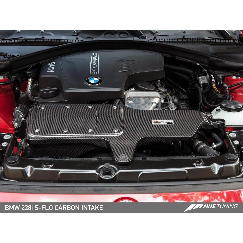 AWE Tuning S-FLO Carbon Intake for BMW 228i/320i/328i/428i (2660-13034)
