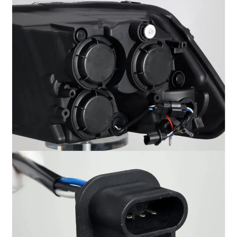 AlphaRex 09-18 Dodge Ram 1500HD PRO-Series Proj Headlights Plank Style Black w/Seq Signal/Smoked DRL