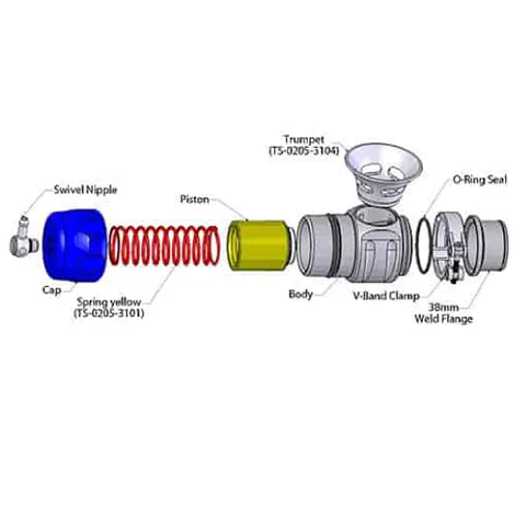Turbosmart Universal Supersonic Blow Off Valve - Blue (TS-0205-1300)