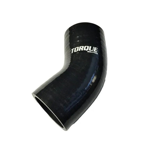 Torque Solution 45 Degree 2.25" Silicone Elbow - Black (TS-CPLR-45D225BK)