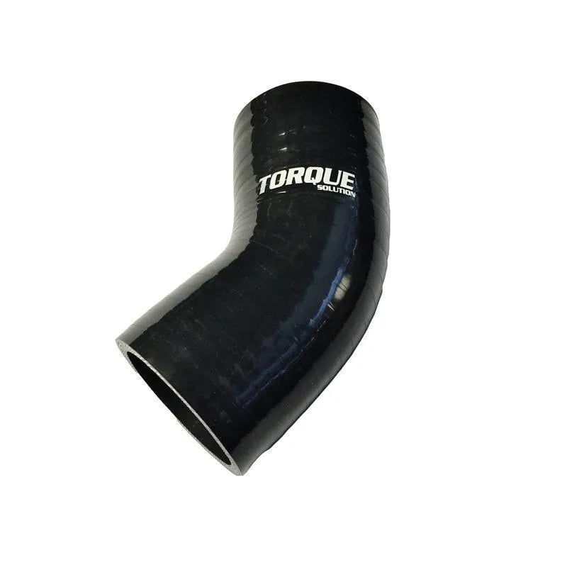Torque Solution 45 Degree 3" Silicone Elbow - Black (TS-CPLR-45D3BK)