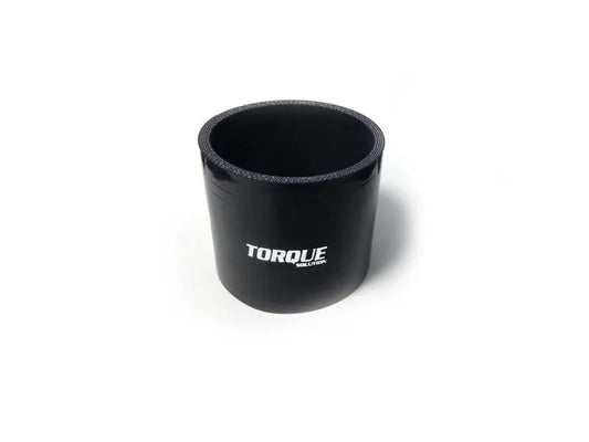 Torque Solution 2.5" Straight Silicone Coupler - Black (TS-CPLR-S25BK)