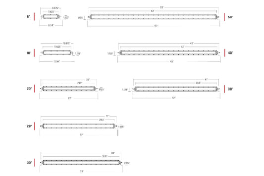 Rigid Industries Rigid SR-Series Pro Midnight LED Light - Spot / 40in / Each (RIG940214BLK)