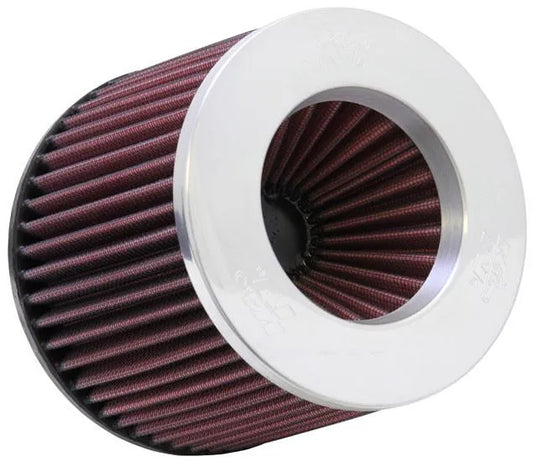 K&N Engineering Universal Filter w/ Polished Top | 3 Flange / 6 Base / 5 1/4 Top / 5H (RR-3003)