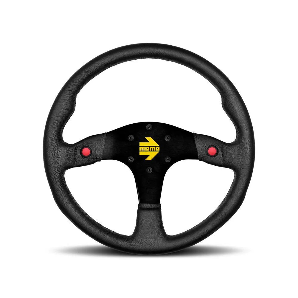 MOMO MOD.80 350mm Black Leather Steering Wheel (R1980/35L)
