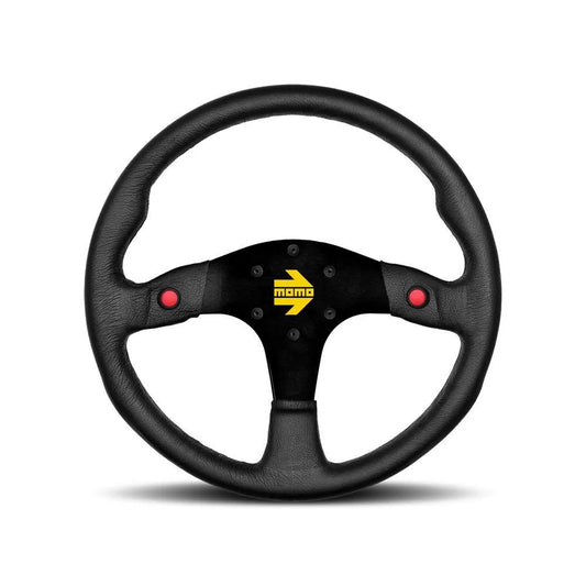 MOMO MOD.80 350mm Black Leather Steering Wheel (R1980/35L)