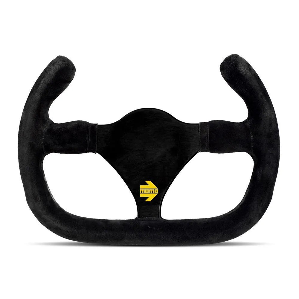 MOMO MOD.27/C 270mm Black Suede Steering Wheel (R1925C/27S)