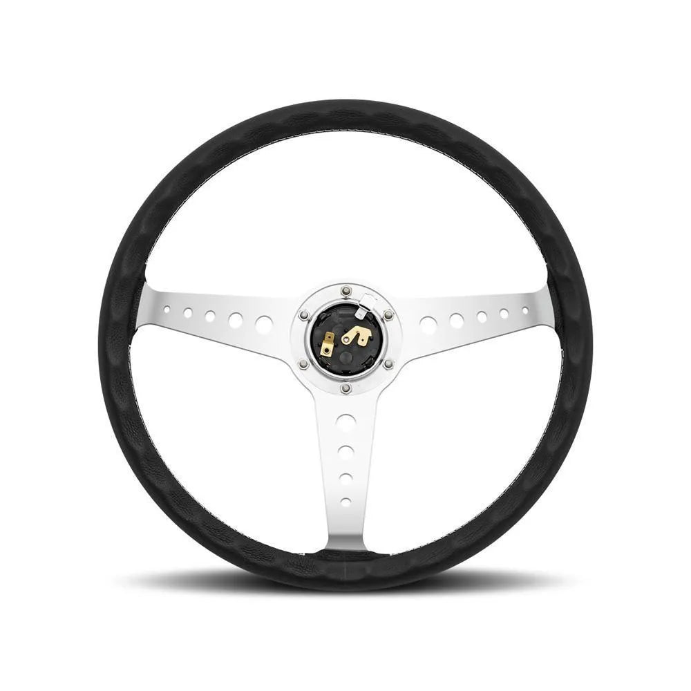 MOMO California 360mm Black Leather Steering Wheel (CAL36BK2S)