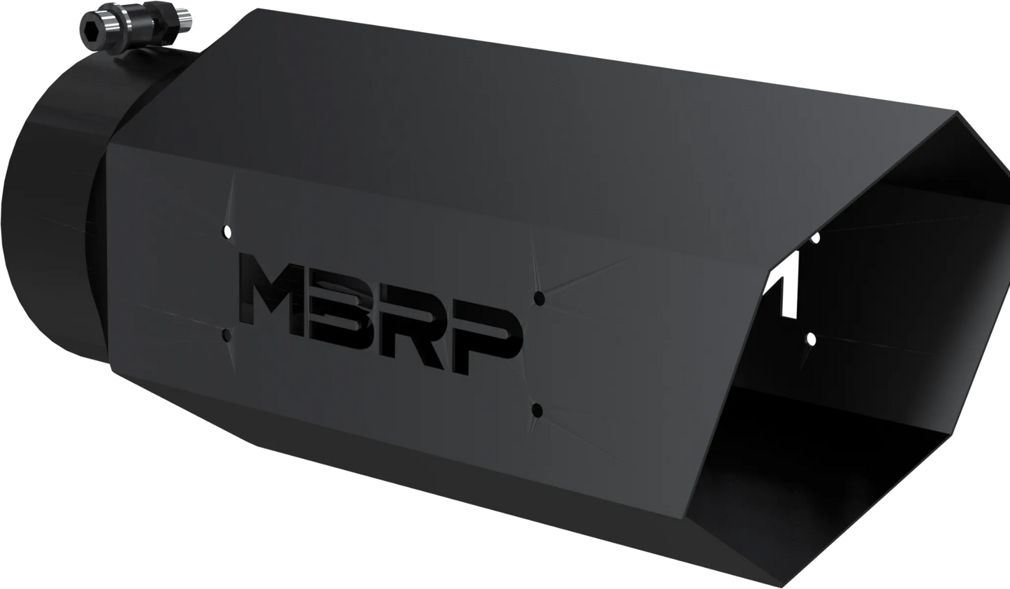 MBRP Single Wall Hex Angle Cut 6-Inch Outlet | Universal (T5167BLK)