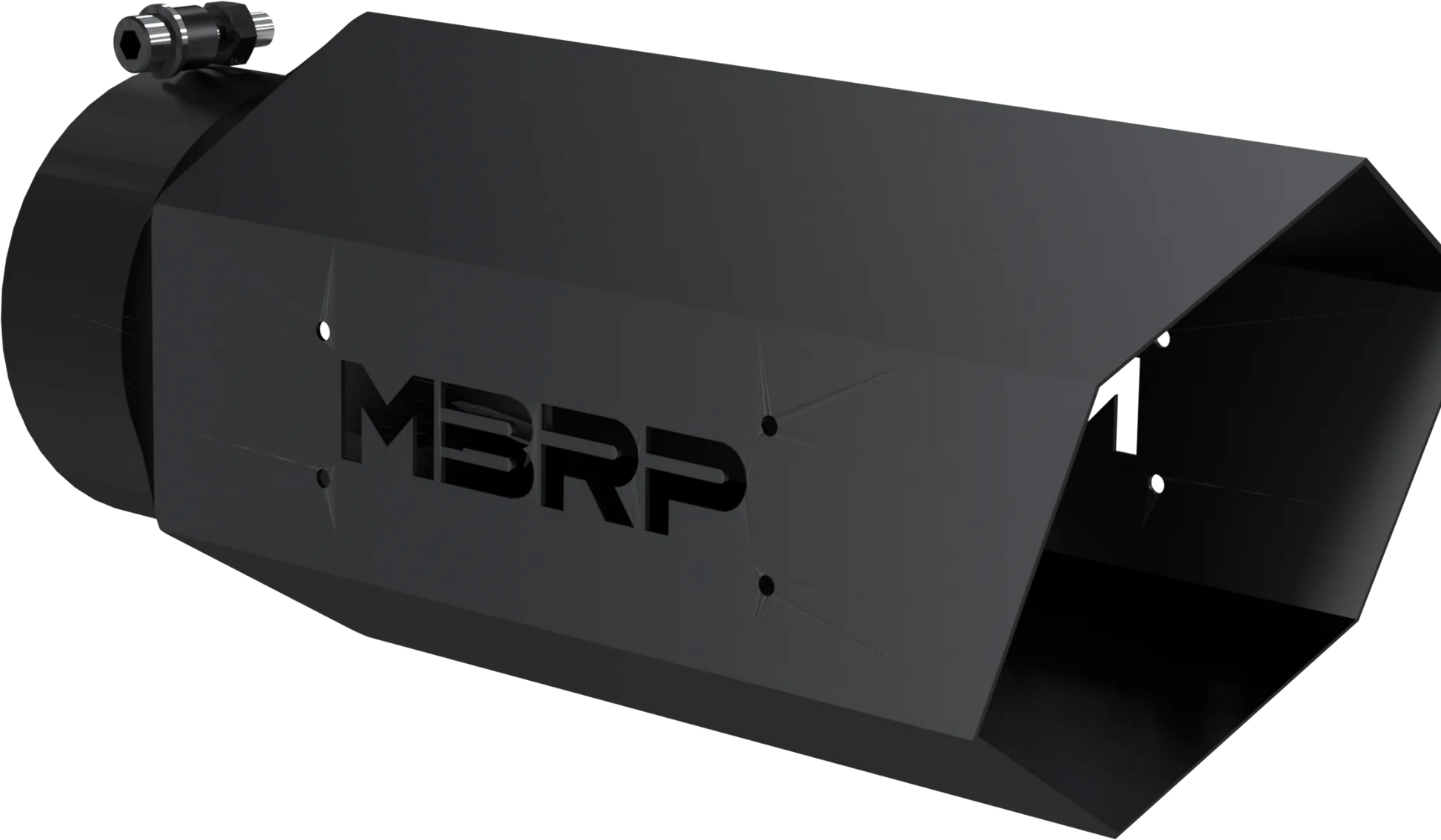 MBRP Single Wall Hex Angle Cut 6-Inch Outlet | Universal (T5167BLK)