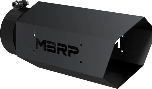 MBRP Single Wall Hex Angle Cut 6-Inch Outlet | Universal (T5167BLK)