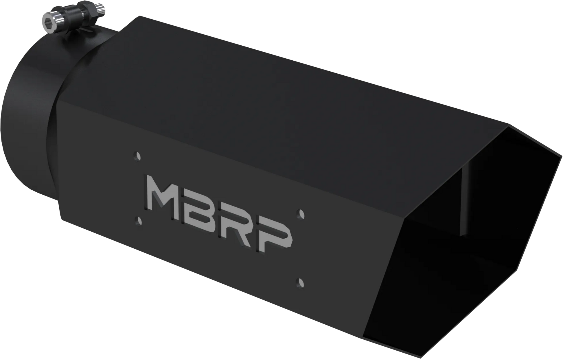 MBRP Single Wall Hex Angle Cut 6-Inch Outlet | Universal (T5166BLK)