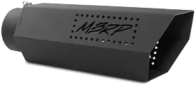 MBRP Single Wall Hex Angle Cut 5-Inch Outlet | Universal (T5165BLK)