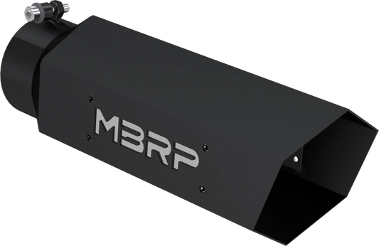 MBRP Single Wall Hex Angle Cut 5-Inch Outlet | Universal (T5164BLK)