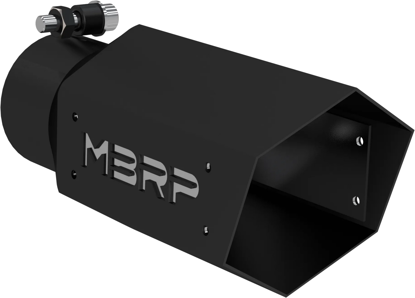 MBRP Single Wall Hex Angle Cut 4-Inch Outlet | Universal (T5169BLK)