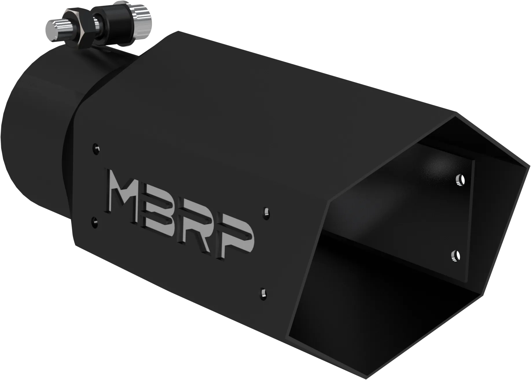 MBRP Single Wall Hex Angle Cut 4-Inch Outlet | Universal (T5169BLK)