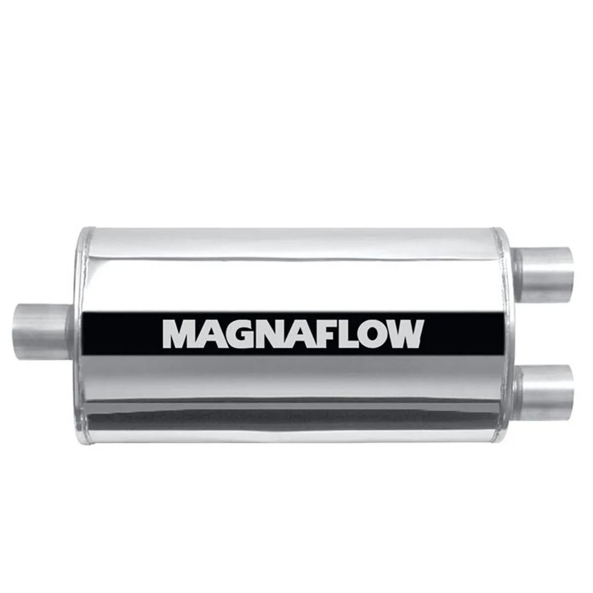 MagnaFlow 2.5in Straight-Through Performance Muffler Center/Dual In/Out Stainless Steel | (12158)