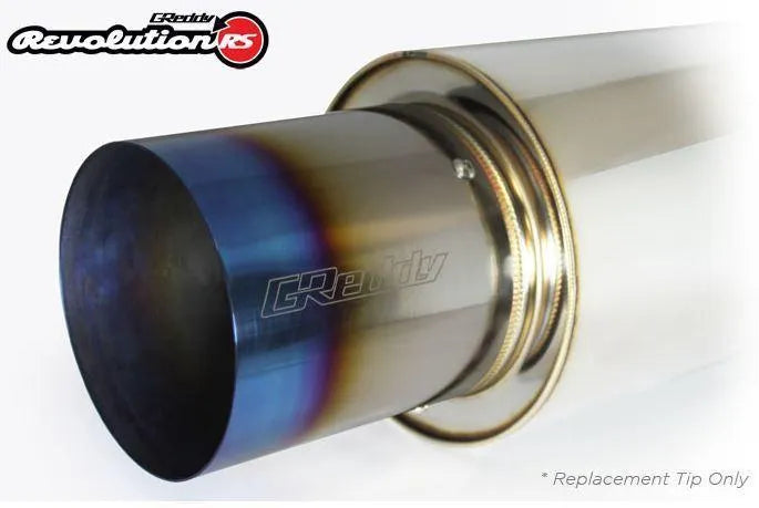 GReddy Revolution RS Titanium Exhaust Tip - 115mm Diameter/120mm Length (11001145)