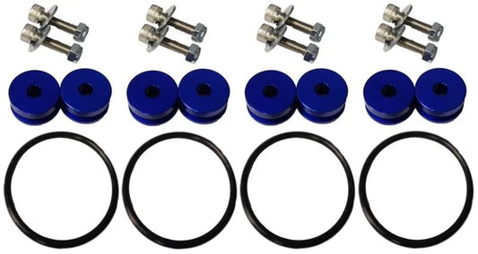 Torque Solution Blue Billet Bumper Quick Release Kit Combo (TS-UNI-026BLc)