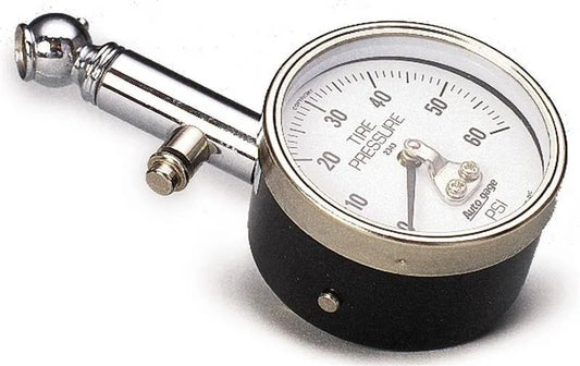 Auto Meter 60 PSi Peak/Hold Mechanical Tire Pressure Gauge (2343)