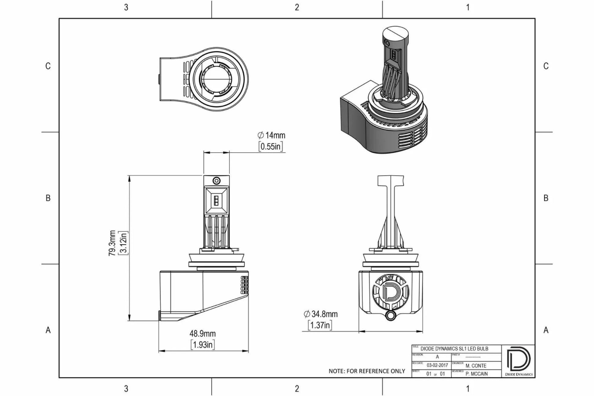 Diode Dynamics DD LED Anti-Flicker Moduless: H11/H9/H8 - Set (DD3021P)