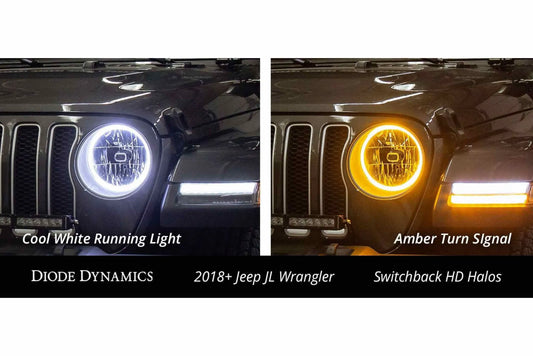 Diode Dynamics DD HD LED Halos: Set - 150mm / White-Amber Switchback (DD2068)