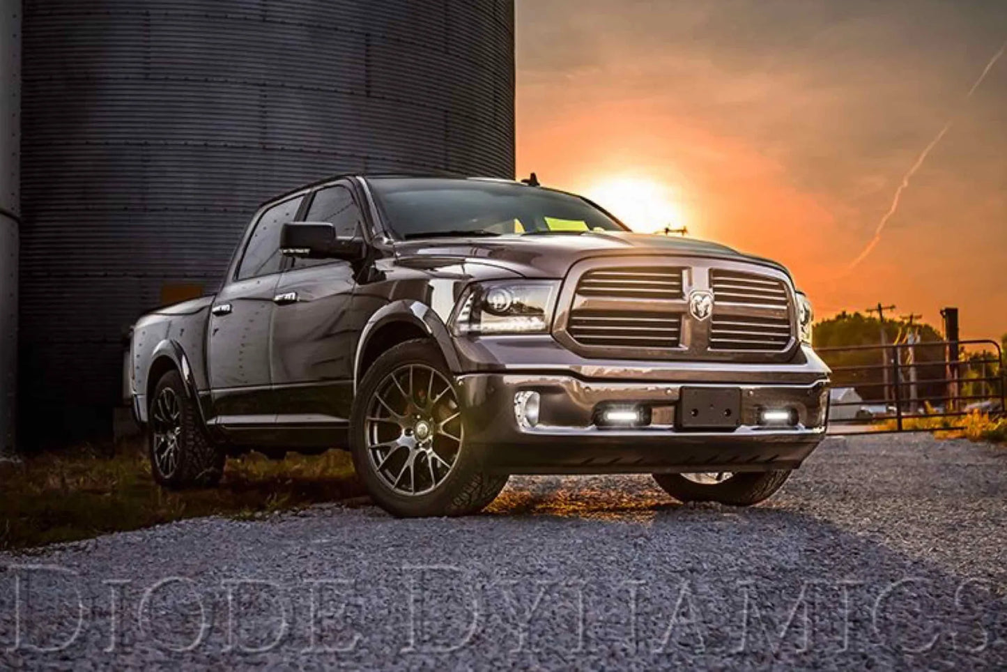 Diode Dynamics DD Bumper Light Kit - Amber / D&S 6in SS Light Bars | Ram 1500 (DD6014)