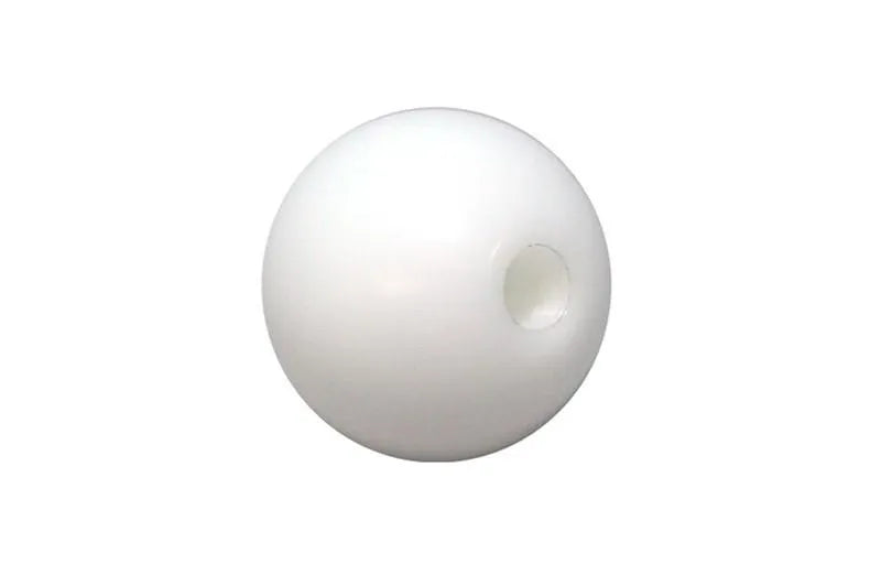 Torque Solution 10x1.5 Delrin 50mm Round Shift Knob (TS-UNI-107BW)