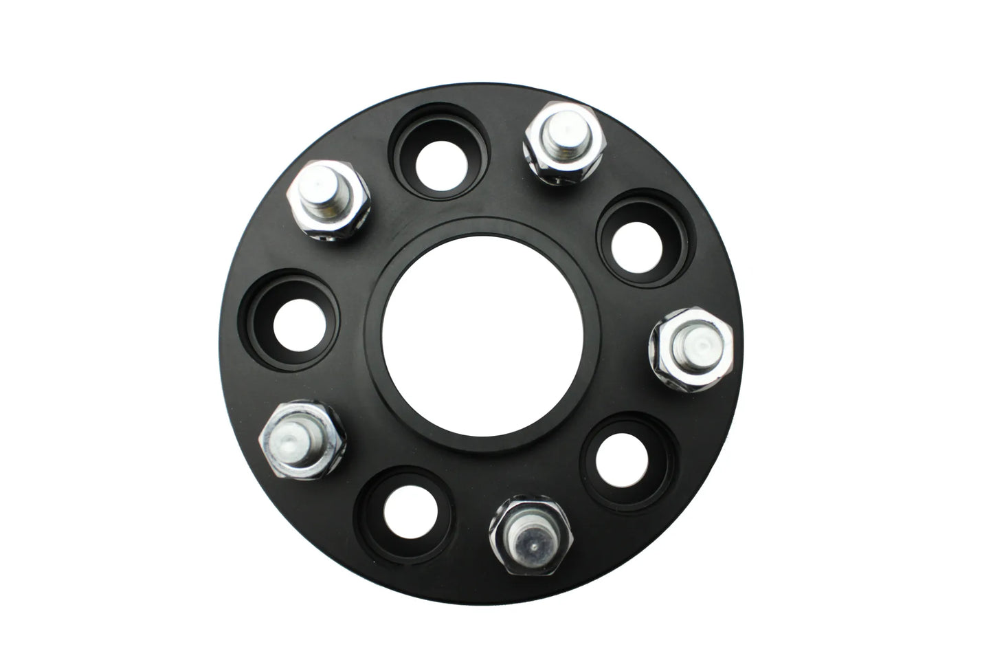 ISC Suspension 15mm Wheel Spacer - 5x108 Bolt Pattern/Hub Bore, Black (Pair) for Ford