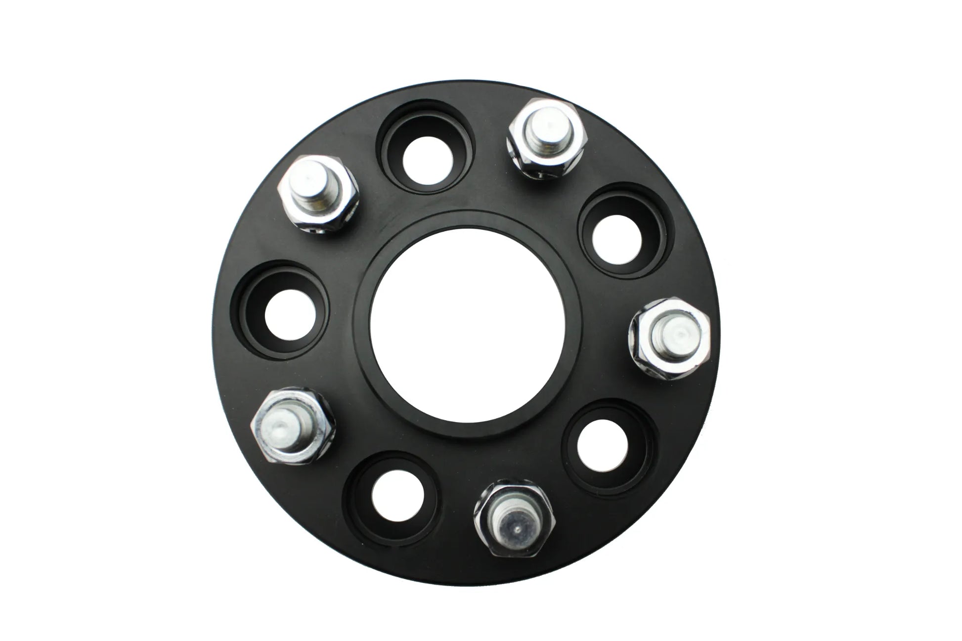 ISC Suspension 15mm Wheel Spacer - 5x108 Bolt Pattern/Hub Bore, Black (Pair) for Ford