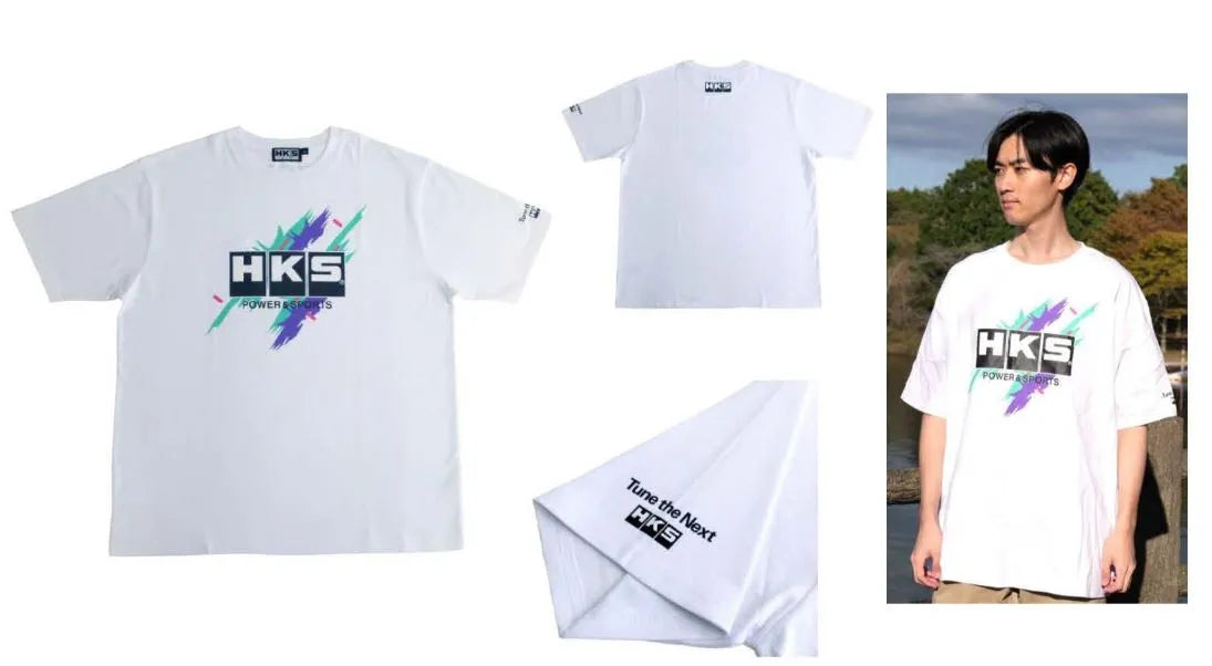 HKS Super Racing T-Shirt White M | (51007-AK648)