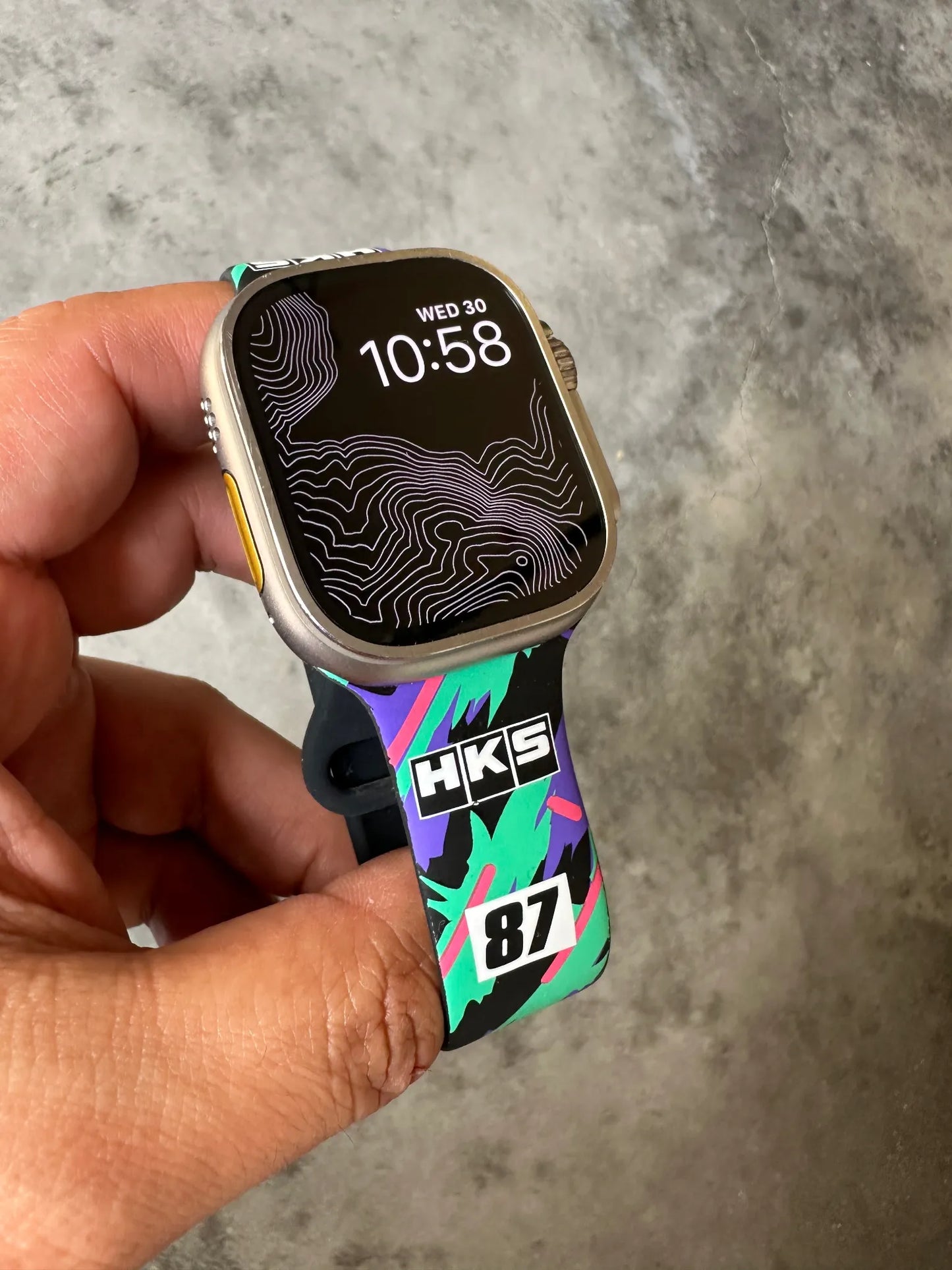 HKS Apple Watch Band Oil Color Size L | (51007-AK675)