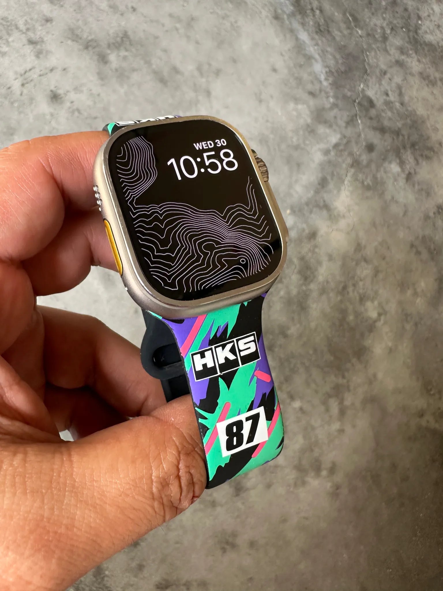 HKS Apple Watch Band Oil Color Size L | (51007-AK675)