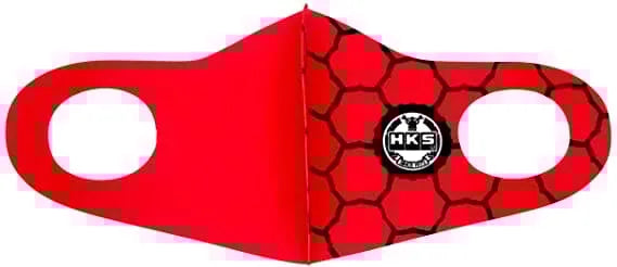 HKS Graphic Face Mask SPF Red Large | (51007-AK320)